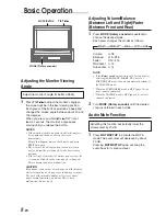 Предварительный просмотр 10 страницы Alpine 1004 - CVA - LCD Monitor Owner'S Manual