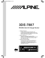 Alpine 3DE-7887 Owner'S Manual предпросмотр