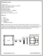 Preview for 3 page of Alpine 405-10-BLA Operation & Installation Manual