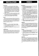 Preview for 3 page of Alpine 7513L Manual For Installation And Connections