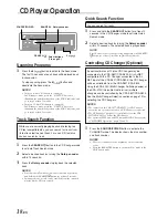 Предварительный просмотр 20 страницы Alpine 9825 - Radio / CD Player Owner'S Manual