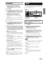 Предварительный просмотр 28 страницы Alpine 9855 - CDA Radio / CD Owner'S Manual