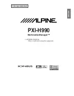 Предварительный просмотр 2 страницы Alpine Alpine F#1 Status PXI-H990 Owner'S Manual