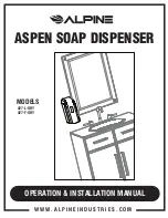 Предварительный просмотр 1 страницы Alpine ASPEN 427-L-GRY Operation & Installation Manual