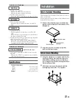 Предварительный просмотр 22 страницы Alpine B211A - Vehicle Hub Owner'S Manual