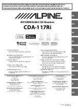 Alpine CDA-117Ri Owner'S Manual предпросмотр