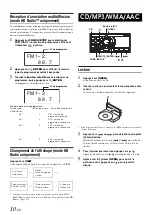 Предварительный просмотр 12 страницы Alpine CDA-118M (French) Manuel Du Propriétaire