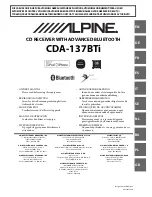 Alpine CDA-137BTI Owner'S Manual предпросмотр