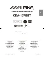Alpine CDA-137EBT Owner'S Manual preview