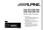 Alpine CDA-7833 Owner'S Manual предпросмотр