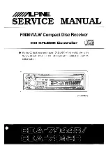 Предварительный просмотр 1 страницы Alpine CDA-7842R Service Manual