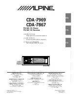 Alpine CDA-7867 Owner'S Manual предпросмотр