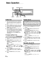 Предварительный просмотр 8 страницы Alpine cda-7873 Owner'S Manual