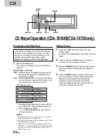 Предварительный просмотр 26 страницы Alpine CDA-7873R Owner'S Manual