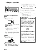 Предварительный просмотр 20 страницы Alpine CDA-7892E Owner'S Manual