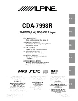 Alpine CDA-7998R Owner'S Manual предпросмотр