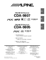 Alpine cda-9805 Owner'S Manual предпросмотр