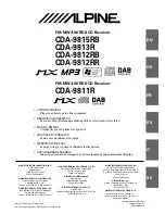 Alpine CDA-9811R Owner'S Manual предпросмотр