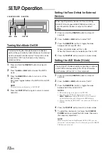 Предварительный просмотр 14 страницы Alpine CDA-9825 Owner'S Manual