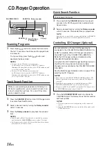 Предварительный просмотр 20 страницы Alpine CDA-9825 Owner'S Manual