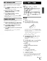 Предварительный просмотр 11 страницы Alpine CDA-9833 Owner'S Manual