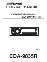 Preview for 1 page of Alpine CDA-9835R Service Manual