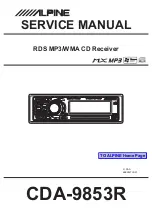 Предварительный просмотр 1 страницы Alpine CDA-9853R Service Manual