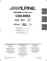 Alpine CDA-9856 Owner'S Manual предпросмотр