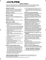 Предварительный просмотр 36 страницы Alpine CDA-9856 Owner'S Manual