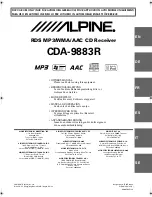 Alpine CDA-9883R Owner'S Manual предпросмотр