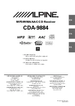 Preview for 1 page of Alpine cda-9884 Owner'S Manual