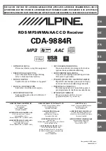 Preview for 1 page of Alpine CDA-9884R Owner'S Manual