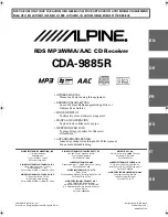 Alpine CDA-9885R Owner'S Manual предпросмотр