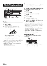 Предварительный просмотр 14 страницы Alpine CDA-9886R Owner's Manual