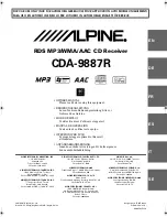 Alpine CDA-9887R Owner'S Manual предпросмотр