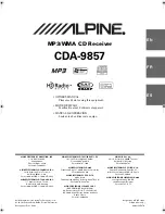 Предварительный просмотр 1 страницы Alpine CDA9857 Owner'S Manual