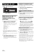 Предварительный просмотр 14 страницы Alpine CDE 102 - Radio / CD (French) Mode D'Emploi