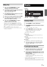 Предварительный просмотр 9 страницы Alpine CDE-102 Owner'S Manual