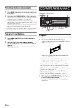 Предварительный просмотр 10 страницы Alpine CDE-102 Owner'S Manual