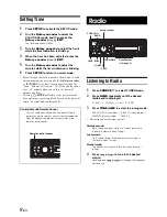 Предварительный просмотр 9 страницы Alpine CDE-121 Owner'S Manual