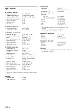 Предварительный просмотр 42 страницы Alpine CDE-122 (French) Mode D'Emploi