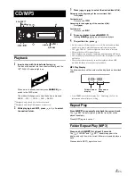 Предварительный просмотр 10 страницы Alpine CDE-130R Owner'S Manual