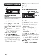 Предварительный просмотр 15 страницы Alpine CDE-130R Owner'S Manual