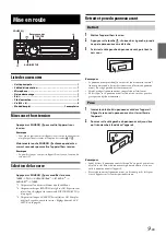 Предварительный просмотр 9 страницы Alpine CDE-133BT (French) Mode D'Emploi