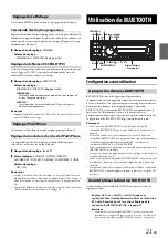 Предварительный просмотр 21 страницы Alpine CDE-133BT (French) Mode D'Emploi