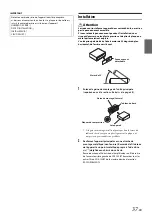 Предварительный просмотр 37 страницы Alpine CDE-133BT (French) Mode D'Emploi