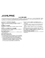 Preview for 27 page of Alpine CDE-134HD Quick Reference Manual