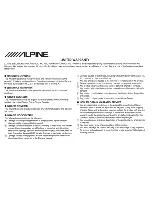 Preview for 29 page of Alpine CDE-134HD Quick Reference Manual