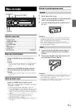 Предварительный просмотр 9 страницы Alpine CDE-136BT (French) Mode D'Emploi