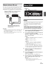 Предварительный просмотр 19 страницы Alpine CDE-136BT (French) Mode D'Emploi